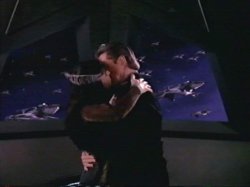 Sheridan and Delenn Kiss Meme Template