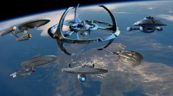 Star Trek Collage Over Scotland by Dan Leckie Meme Template