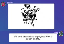 the bois break the laws of physics with a couch and fly Meme Template