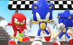 Knuckles, Sonic and Sonkey Meme Template