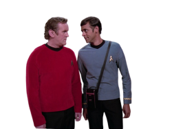 Miles O'Brien Bashir TOS Uniforms Transparent Meme Template