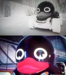 Pingu Stare Unleashed Meme Template