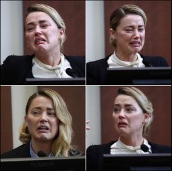 Amber Heard Fake Cry Meme Template