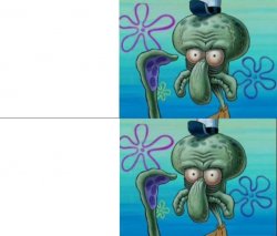 Ugly Squidward vs Ugly Squidward Meme Template
