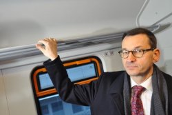 Morawiecki w pociągu Meme Template