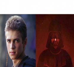 Anakin Becoming evil Meme Template
