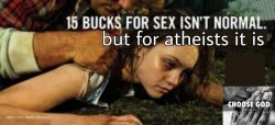 15 bucks for sex isn’t normal but for atheists it is Meme Template