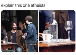 Keanu turns water to wine Meme Template