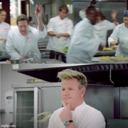 Gordan Ramsey Pineapple pizza template Meme Template