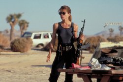 Linda Hamilton Terminator 2 Sarah Connor Meme Template