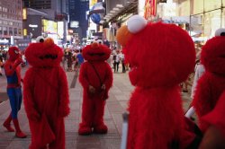 Times Square Elmos Meme Template