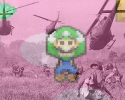 Luigi war flashback Meme Template