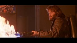 The Thing flamethrower Meme Template