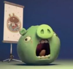 Angry Birds Pig Screaming Meme Template
