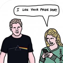 I like your pride shirt Meme Template