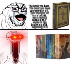 Talking snake books Meme Template