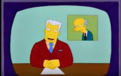 Kent Brockman Burns Meme Template