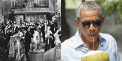 Barack Obama Gilded Age party Meme Template