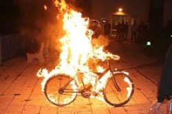 Bike On Fire Meme Template