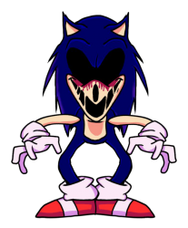 Sonic.exe Down Pose Meme Template