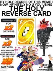 holy reverse card Meme Template