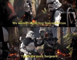 Battlefront 2 Special Forces Meme Template