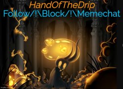 HandOfTheDrip Announcement Template - Broken Vessel Meme Template