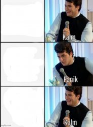 gjon kalm panik kalm Meme Template