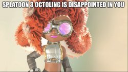 Disappointed Splatoon 3 Octoling Meme Template