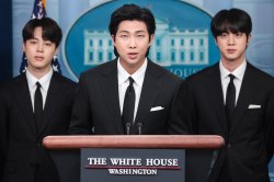 BTS at the White House Meme Template