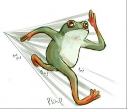 Running Frog Meme Template