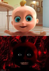 Good Baby VS.Demon Baby Meme Template