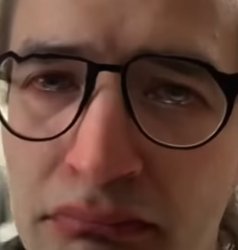 Crying Glasses Man Meme Template