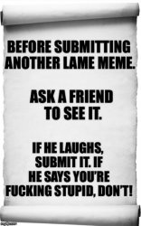 Lame Meme Maker Template Meme Template