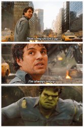 That's My Secret Cap (Avengers) Meme Template