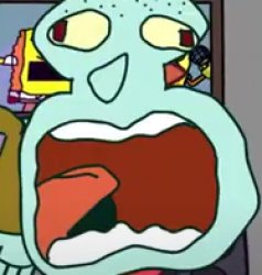 squidward screaming Meme Template