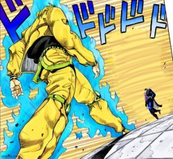 Jojo walk but... Meme Template