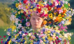 Girl covered flowers Cult Midsommar 2019 film Meme Template