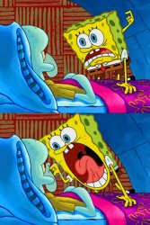spongebob yelling at squidward Meme Template