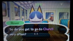 so do you get to go to church very often rover animal crossing Meme Template