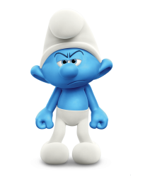 Angry Smurf Meme Template