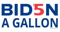 Biden $5 a gallon gas logo Meme Template