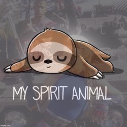 Sloth Kylie my spirit animal Meme Template