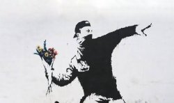 Banksy throwing it together Meme Template