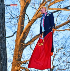 Trump Traitor Russian flag Hanging Meme Template