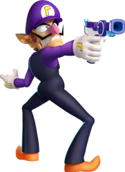 Waluigi with a gun Meme Template