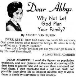Dear Abby abortion Meme Template