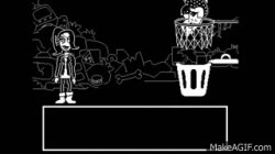 Undyne Alphys Trash Meme Template