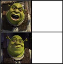 Shrek Angry Meme Template