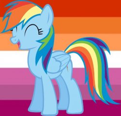 Lesbian Rainbow Dash Meme Template